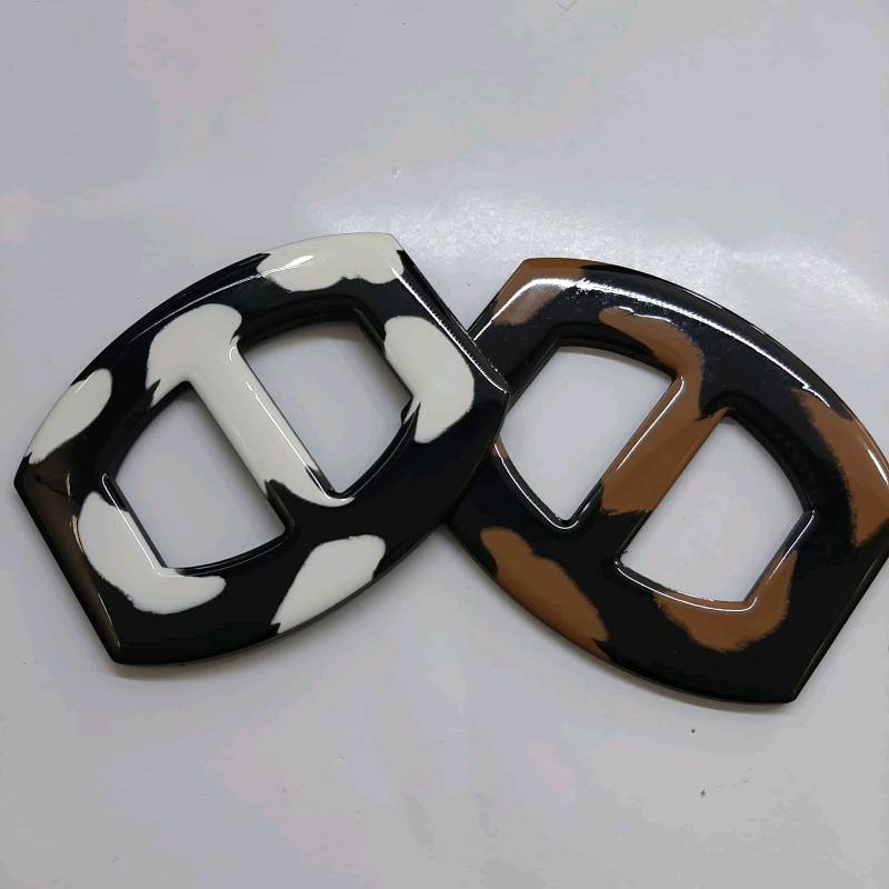 Hebilla rectangular paso 5 resina