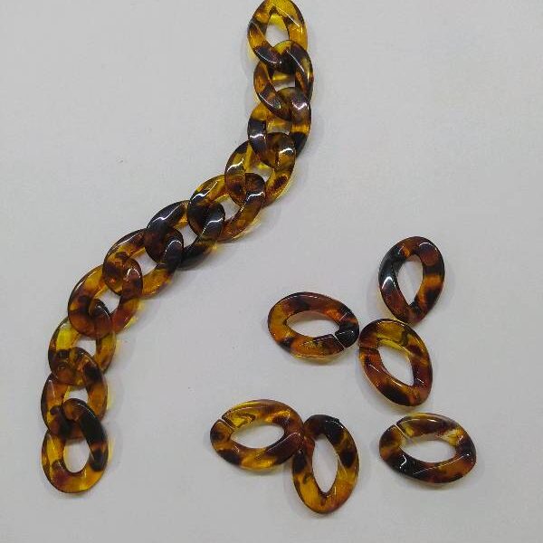 eslabón Carey print mediano