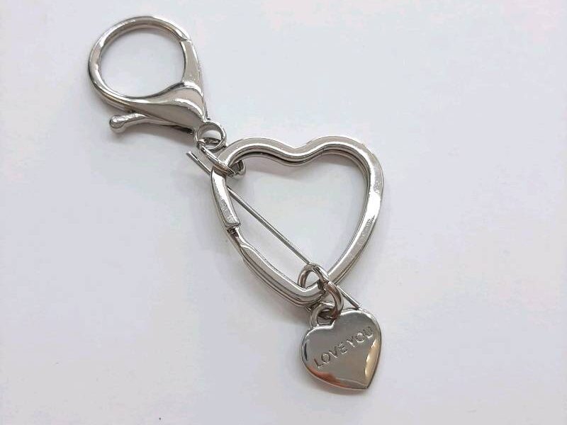 Argolla bolso metal plata