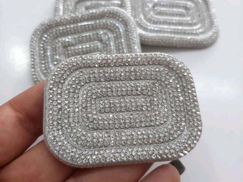 Aplique rectangular murano