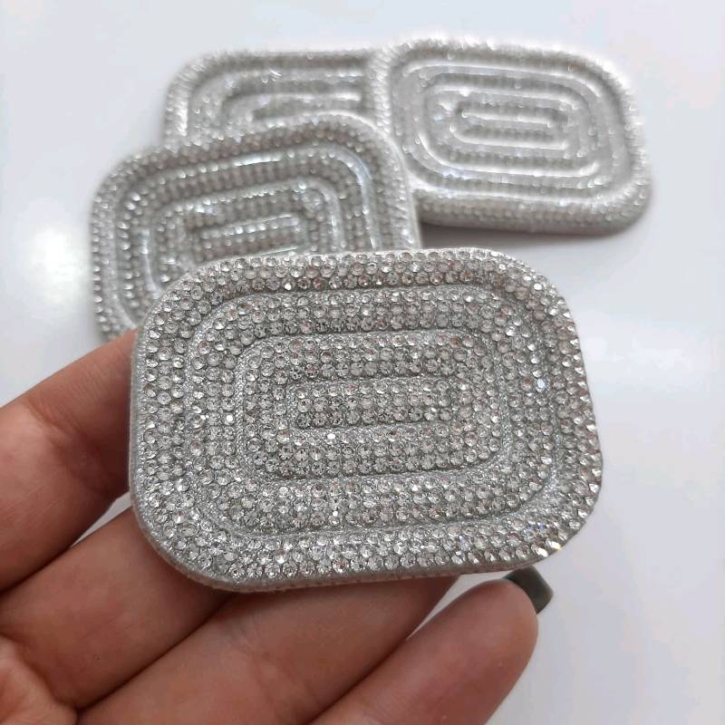 Aplique rectangular murano