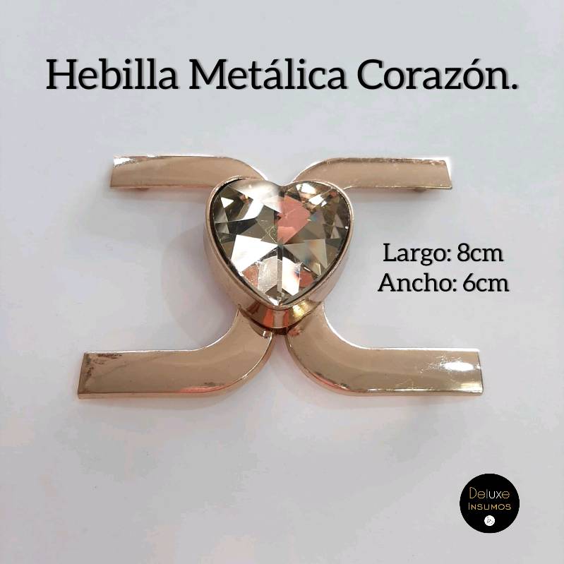 HEBILLA METALICA CORAZÓN