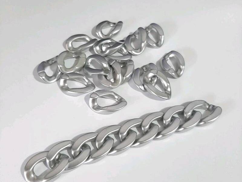 ESLABÓN PLATA MATE PEQUEÑO