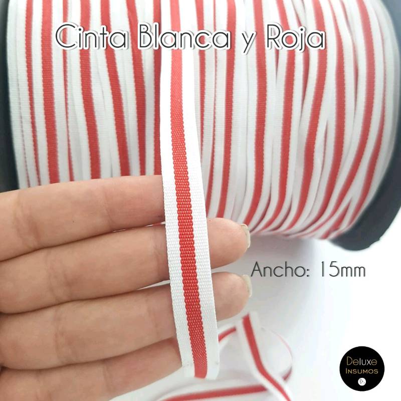 Cinta Blanca y Rojo