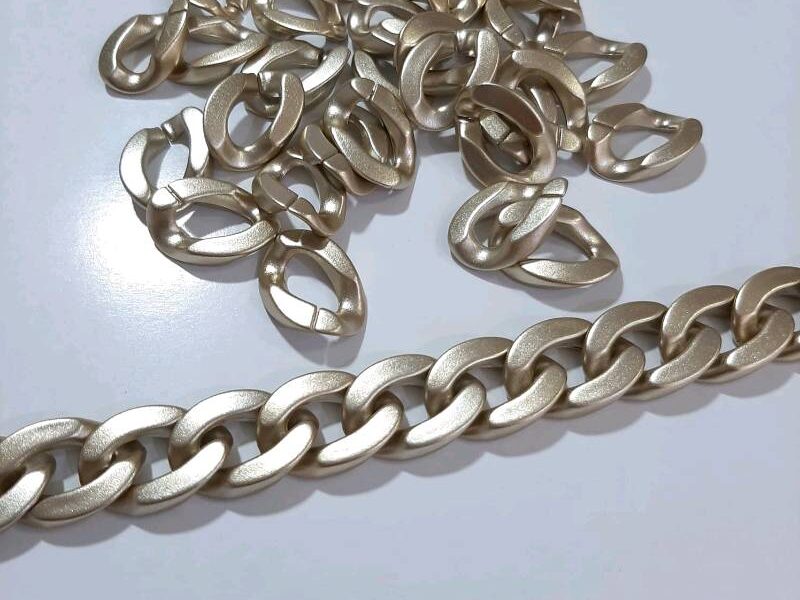 ESLABÓN ORO MATE PEQUEÑO