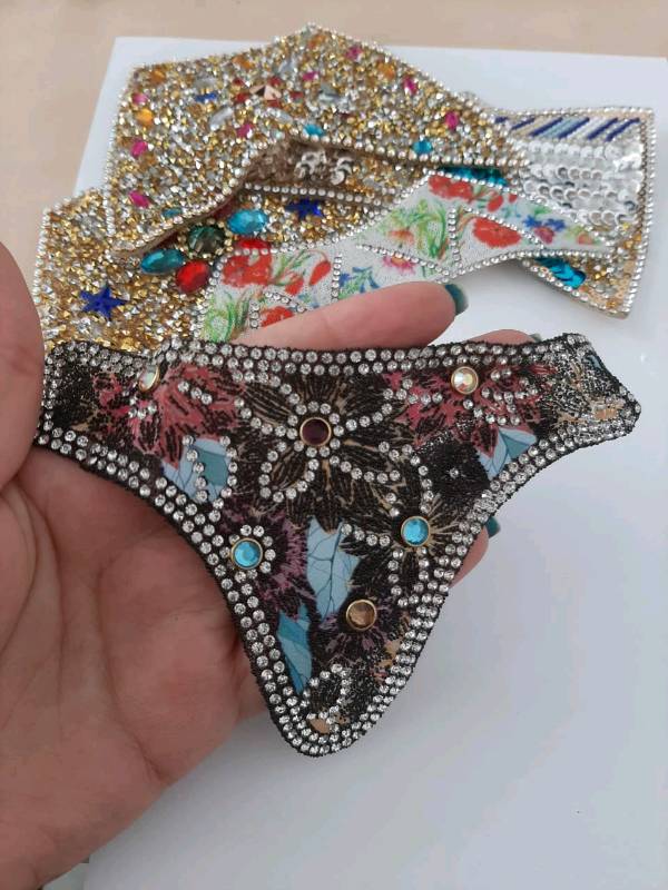 Tanga Floral Negra